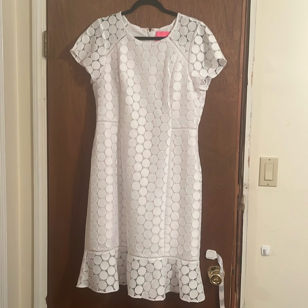 Lilly Pulitzer white knee length dress
